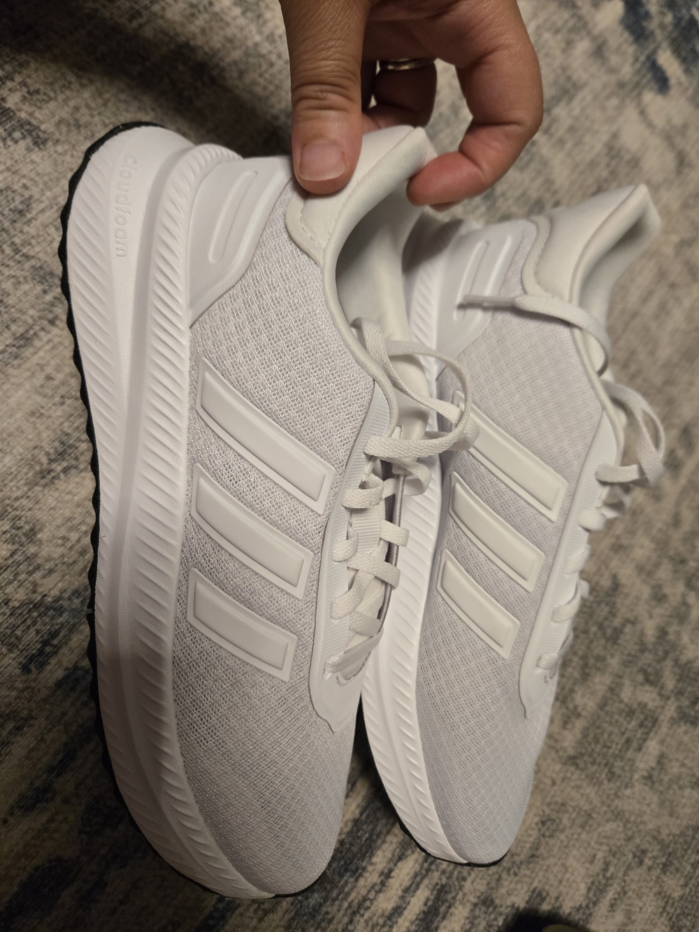 Adidas Women’s Cloudfoam White Running Shoes